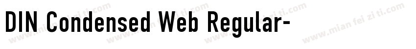 DIN Condensed Web Regular字体转换